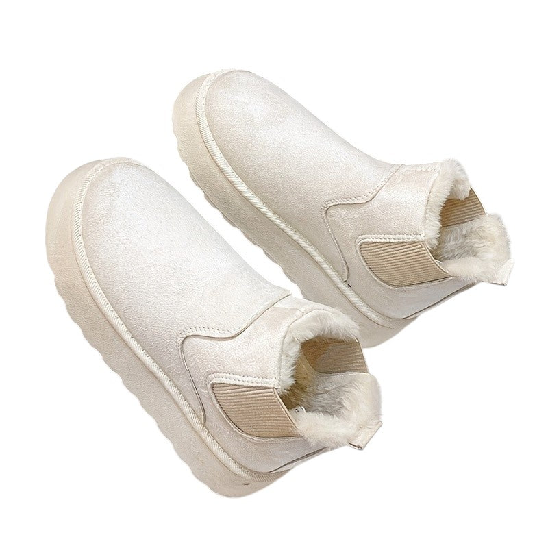 Eloura | Women’s Cozy Plush-Lined Winter Slip-On Boots – Warm, Soft & Easy-Wear Comfort