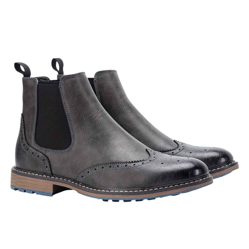 Eloura | Men’s Brogue Chelsea Boots – Classic Craft, Modern Edge
