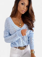 Eloura | Women's Open-Knit Linen Sweater