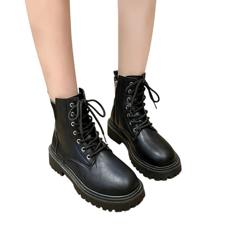 Eloura | Women’s Chunky Black Ankle Boots – Bold, Durable & Street-Ready