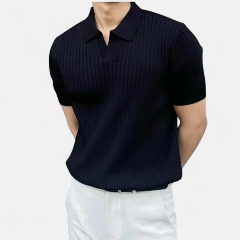 Eloura | Men's Linen Short Sleeves Polo