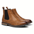 Eloura | Men’s Brogue Chelsea Boots – Classic Craft, Modern Edge