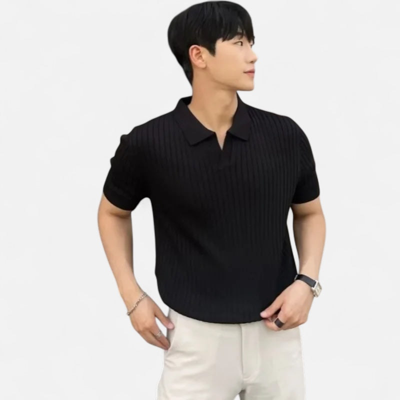Eloura | Men's Linen Short Sleeves Polo