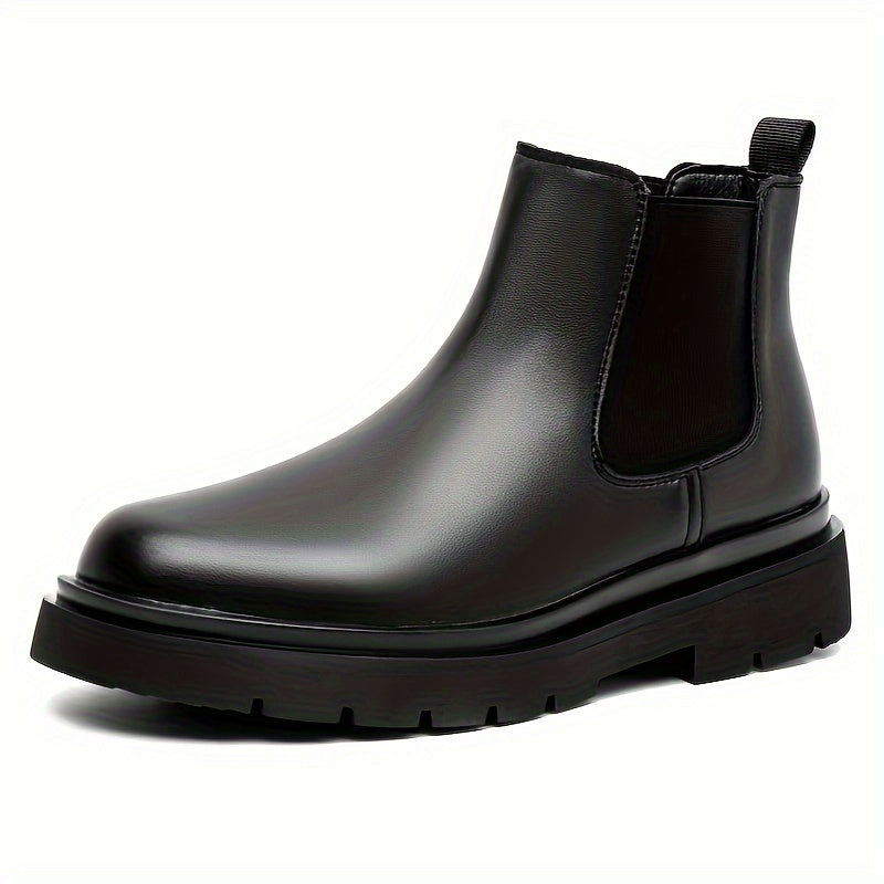Eloura | Men’s Urban Leather Chelsea Boots — Midnight Black