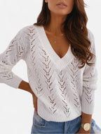 Eloura | Women's Open-Knit Linen Sweater