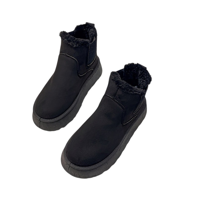 Eloura | Women’s Cozy Plush-Lined Winter Slip-On Boots – Warm, Soft & Easy-Wear Comfort