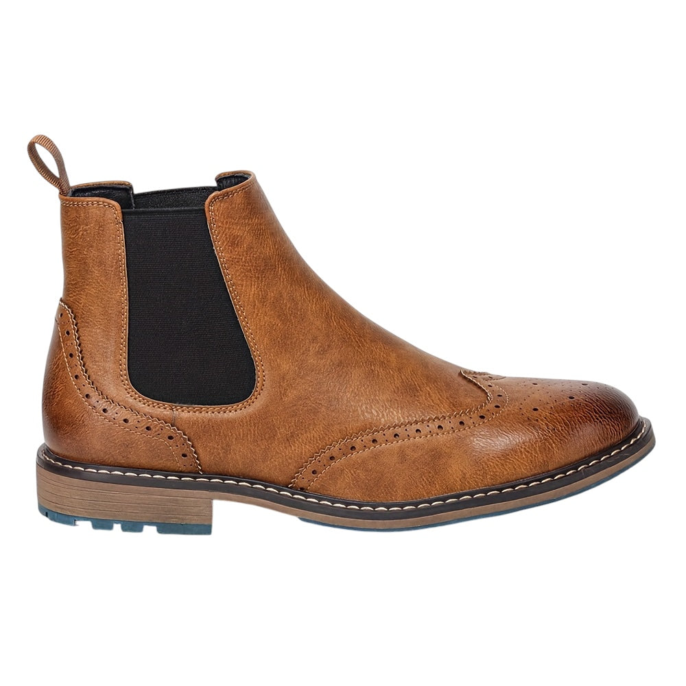 Eloura | Men’s Brogue Chelsea Boots – Classic Craft, Modern Edge