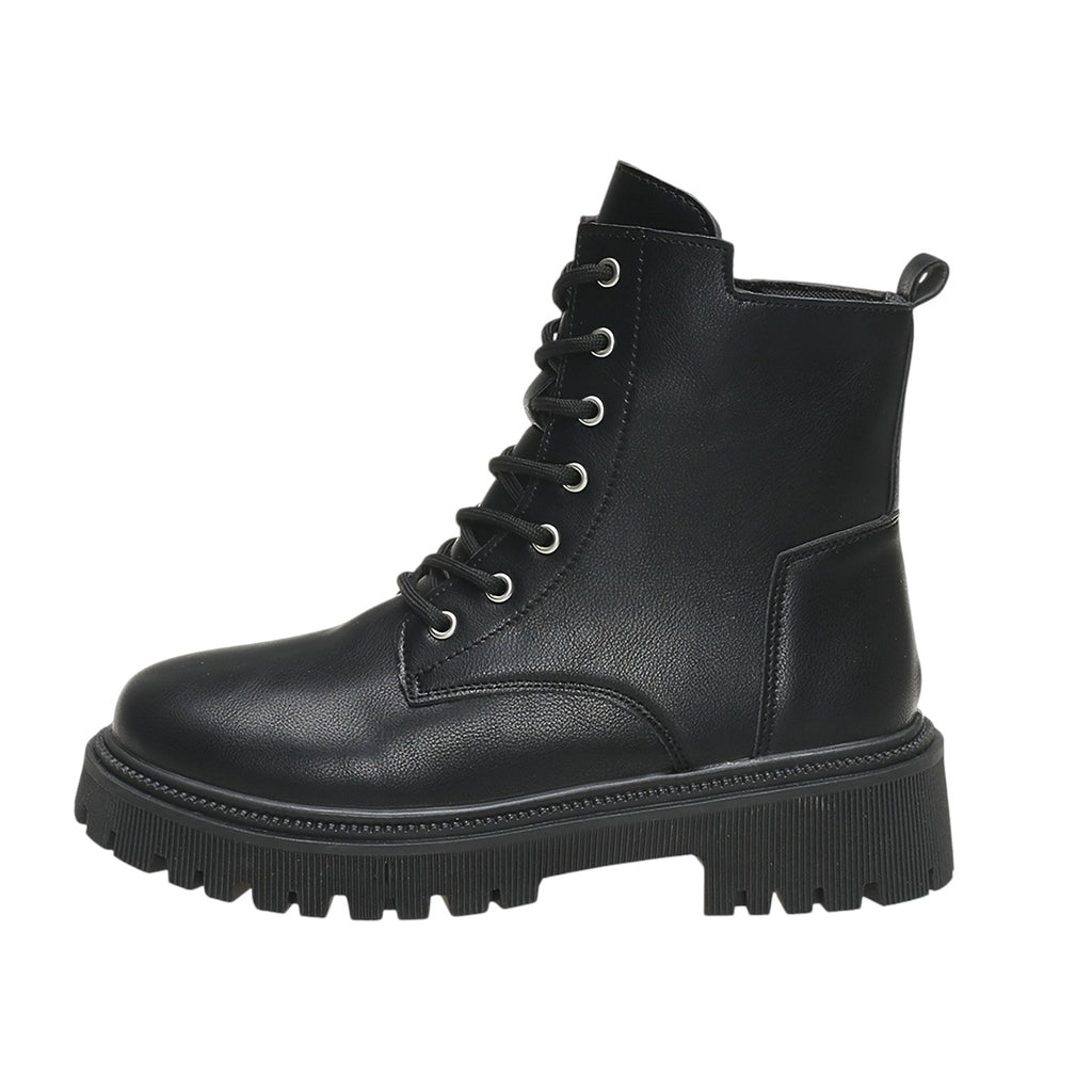 Eloura | Women’s Chunky Black Ankle Boots – Bold, Durable & Street-Ready