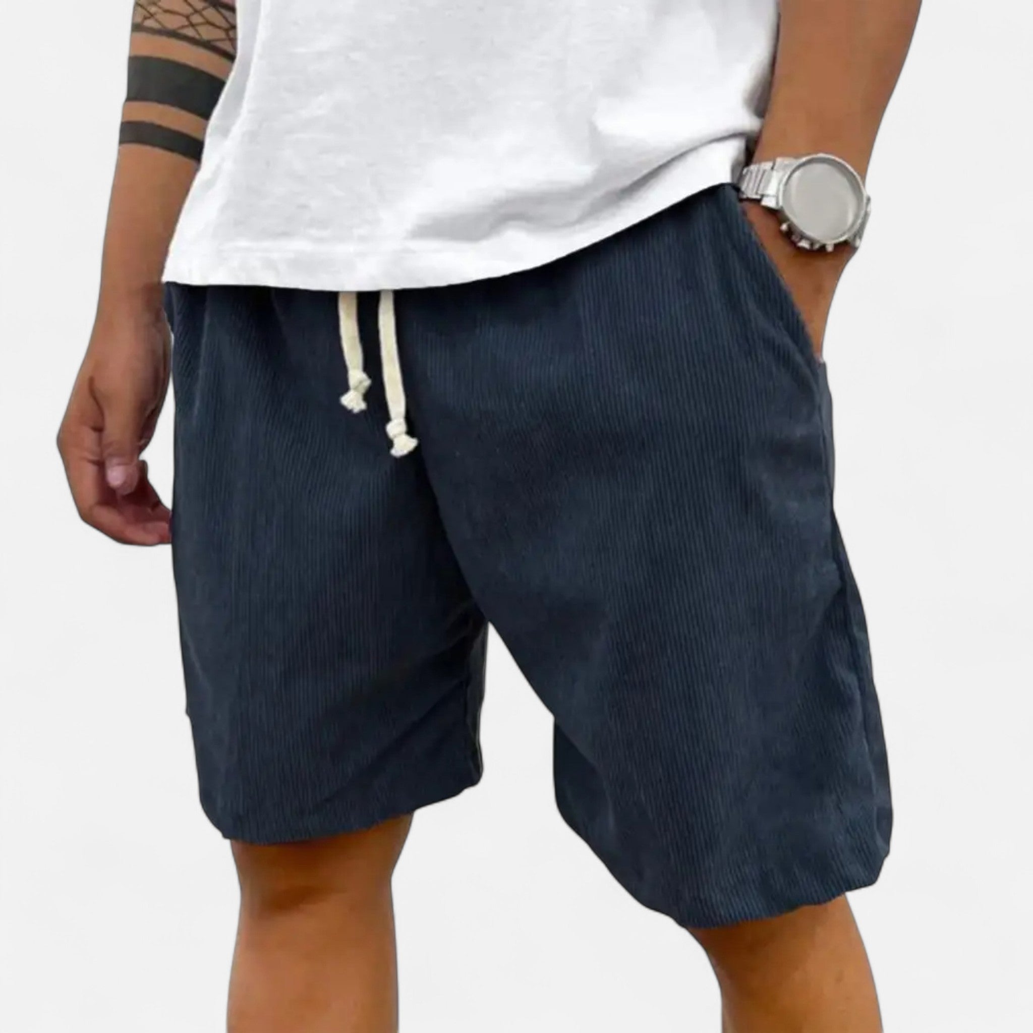 Eloura | Men’s Cotton-Blend Shorts – Breathable Ease, Modern Versatility
