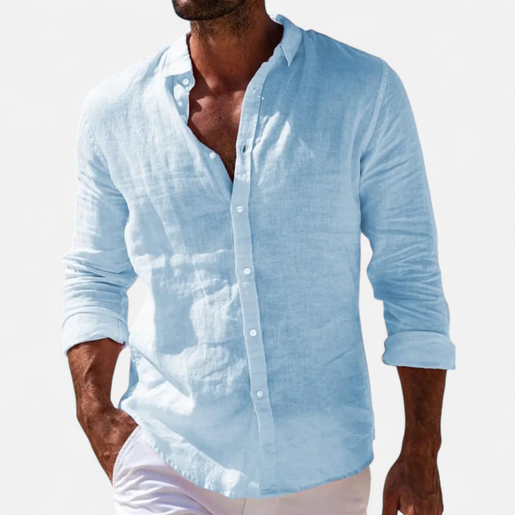 Eloura | Men’s Linen Shirt – Breathable Ease, Timeless Refinement