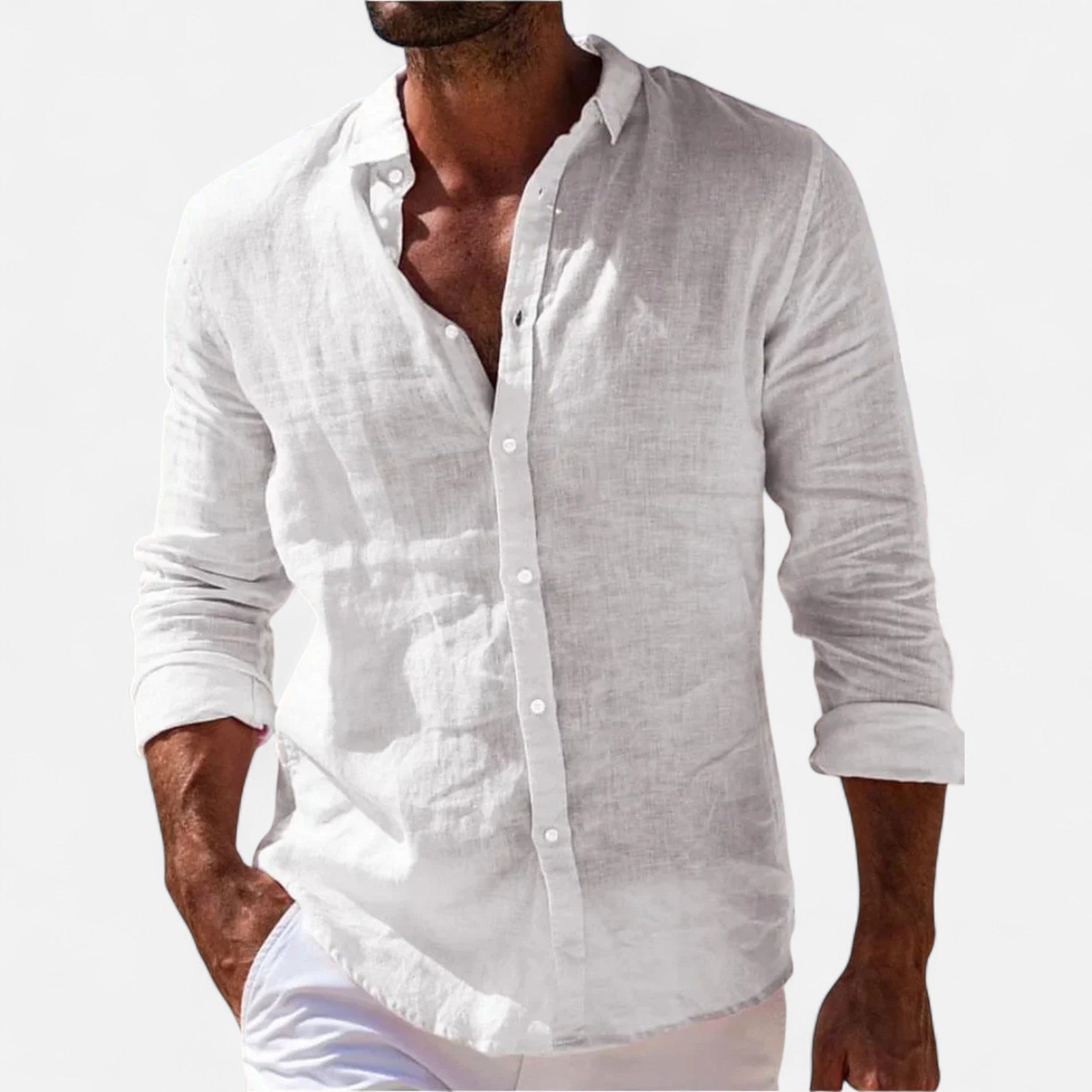 Eloura | Men’s Linen Shirt – Breathable Ease, Timeless Refinement